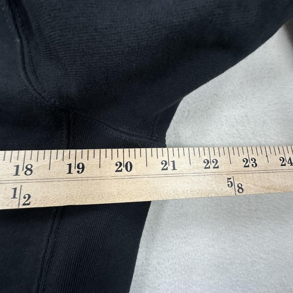 American Giant Jacket Womens XL Black Full Zip Mock Neck Sweatshirt Made USA - Picture 9 of 12